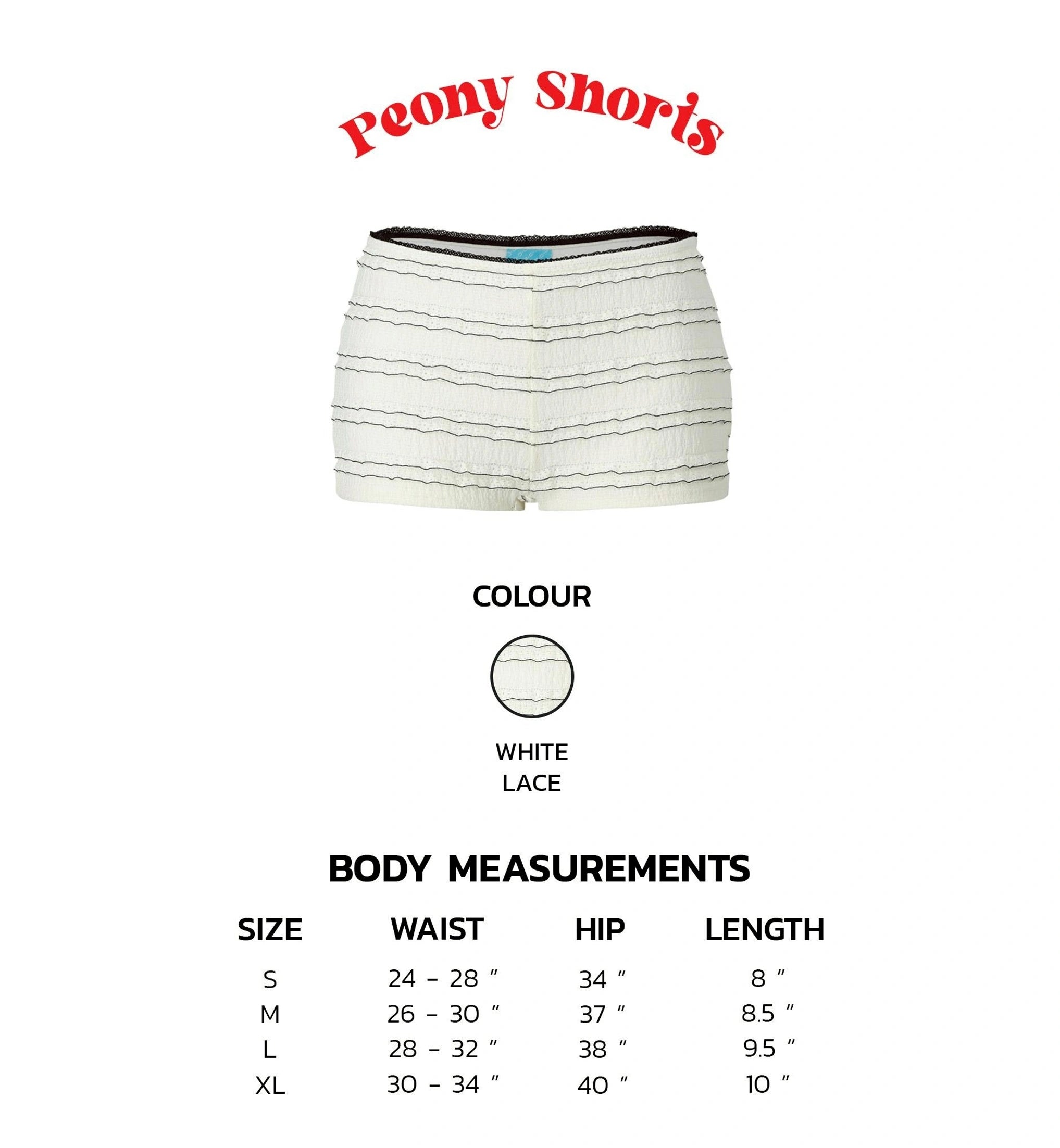PEONY SHORTS (PRE-ORDER 7-14DAYS)